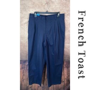 French Toast Uniform pants-Navy-Men’s size 34”x32”-Adjustable-Pleated-NWT!!